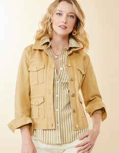 Spartina 449 Marlie Twill Jacket Khaki