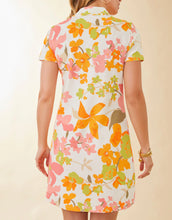 Load image into Gallery viewer, Spartina 449 Short Sleeve Serena Pique Dress River Club Watercolor Flowers
