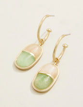Load image into Gallery viewer, Spartina 449 Twofold Earrings White/Jade
