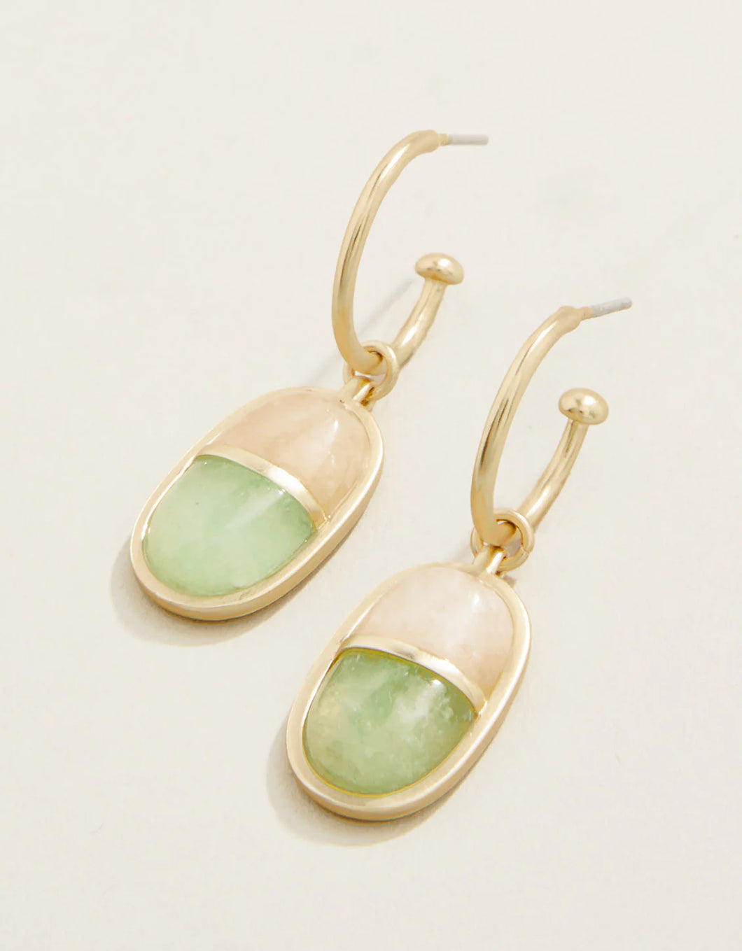 Spartina 449 Twofold Earrings White/Jade