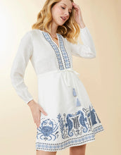 Load image into Gallery viewer, Spartina 449 Wynona Embroidered Dress Hamilton Sea Life - FINAL SALE
