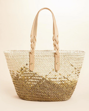 Load image into Gallery viewer, Spartina 449 Annalise Raffia Tote Calm Waters
