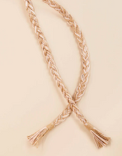Load image into Gallery viewer, Spartina 449 Braided Papyrus Belt Khaki Rose
