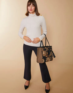 Spartina 449 Brooke Ponte Trouser Deep Black