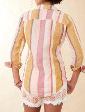 Load image into Gallery viewer, Spartina 449 Callie Linen Shirt Callawassie Cabana Stripe
