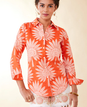 Load image into Gallery viewer, Spartina 449 Callie Linen Shirt Callawassie Palmetto Red
