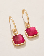 Load image into Gallery viewer, Spartina 449 Chateau Convertible Hoop Earrings Optic Pink
