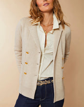 Load image into Gallery viewer, Spartina 449 Cybil Sweater Blazer Oatmeal Heather
