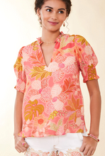 Load image into Gallery viewer, Spartina 449 Eirene Blouse Callawassie Flowers Pink
