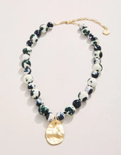 Load image into Gallery viewer, Spartina 449 Kai Stone Necklace 18“ Marbled Black
