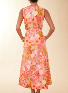 Spartina 449 Lenea Maxi Dress Callawassie Flowers Pink