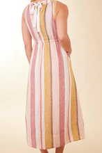 Load image into Gallery viewer, Spartina 449 Loretta Linen Midi Dress Callawassie Cabana Stripe
