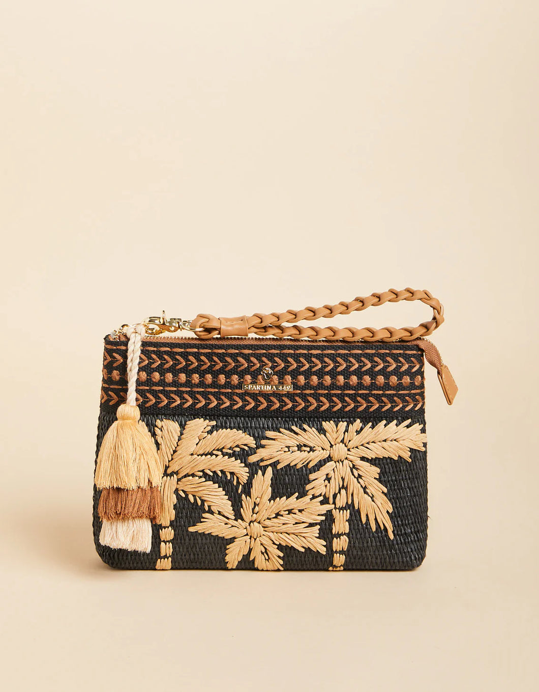 Spartina 449 Maci Wristlet Raffia Palms