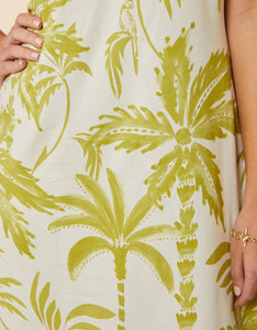 Spartina 449 Madolyn Dress Southern Resort Palms Green