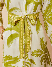 Load image into Gallery viewer, Spartina 449 Marianne Shirt Dress Southern Resort Palms Green
