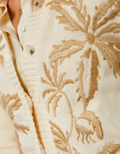 Load image into Gallery viewer, Spartina 449 Marlena Embroidered Cardigan Alabaster Palms
