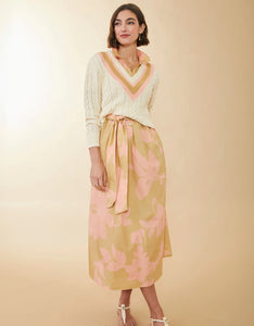 Spartina 449 Maryam Midi Dress Clara Blooms Pink
