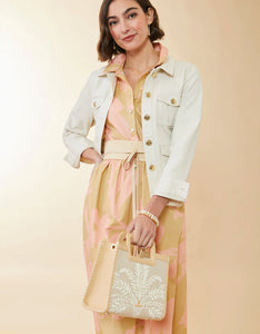 Spartina 449 Maryam Midi Dress Clara Blooms Pink