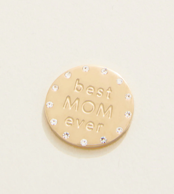 Spartina 449 Mini Gem Locket Note Best Mom Ever