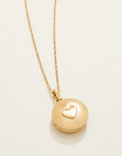 Load image into Gallery viewer, Spartina 449 Mini Round Locket Necklace Heart
