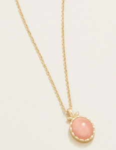 Spartina 449 Nara Oval Necklace 17" Pink