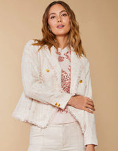 Load image into Gallery viewer, Spartina 449 Nathalie Tweed Blazer Pearl Blush
