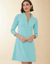 Load image into Gallery viewer, Spartina 449 Nora Half-Zip Dress Aqua Haze
