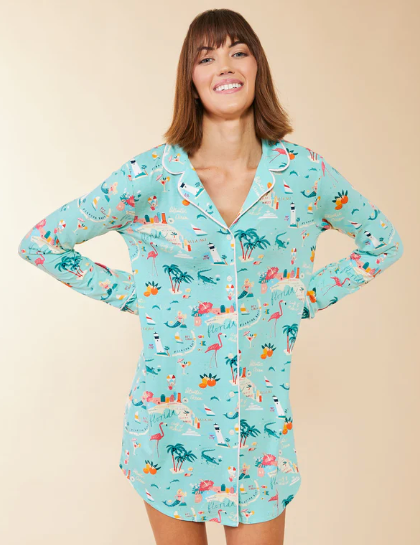 Spartina 449 Pajama Sleep Shirt Florida