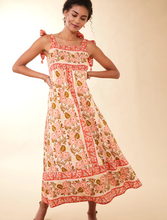 Load image into Gallery viewer, Spartina 449 Saylor Midi Dress Callawassie Hibiscus Stripe
