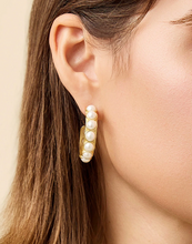 Load image into Gallery viewer, Spartina 449 Anna Hoop Earrings Pearl
