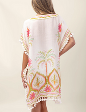 Load image into Gallery viewer, Spartina 449 Beach Kaftan Castillo Floral Palms - One Size
