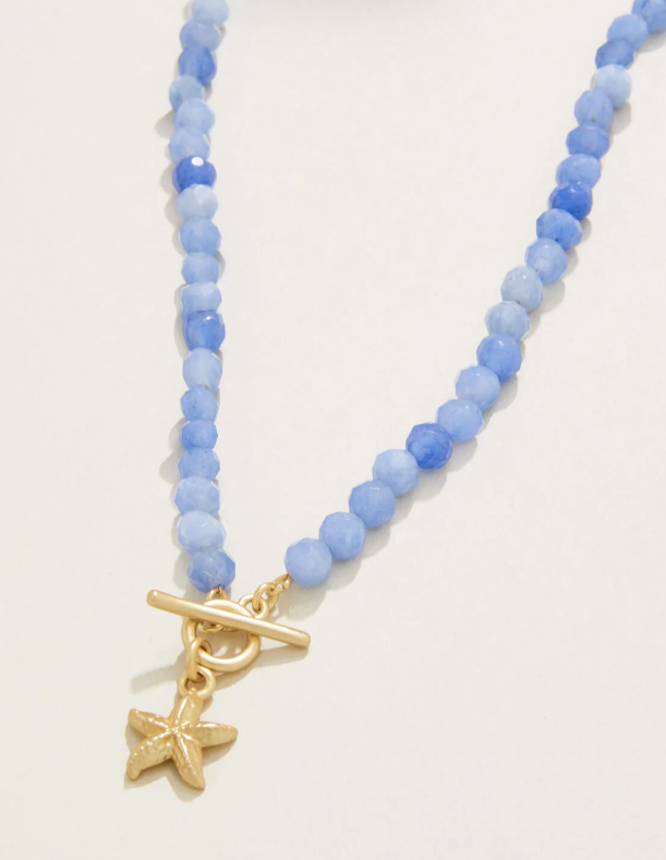Spartina 449 Calm Waters Necklace Blue Aventurine