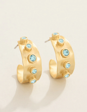 Load image into Gallery viewer, Spartina 449 Estate Petite Hoop Earrings Blue
