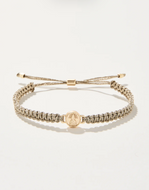 Spartina 449 Friendship Bracelet Metallic Gold/Pineapple
