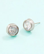 Spartina 449 Lighthouse Stud Earrings Cubic Zirconia