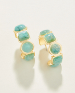 Spartina 449 Maera Hoop Earrings Amazonite