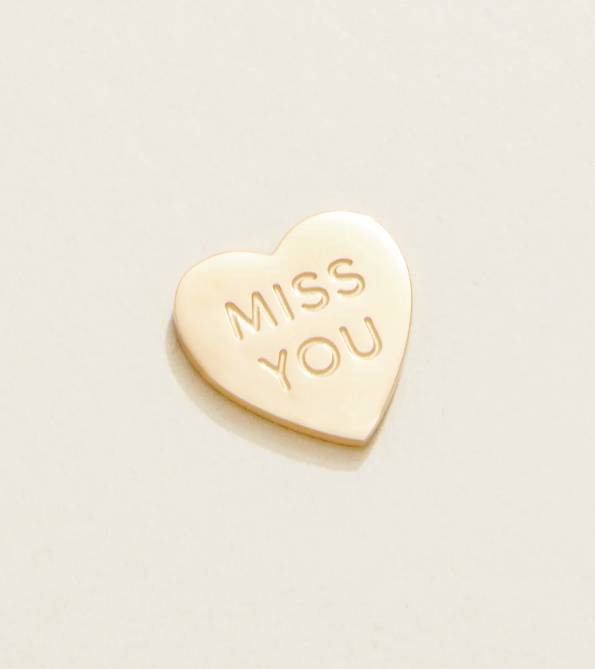 Spartina 449 Mini Heart Locket Note Miss You