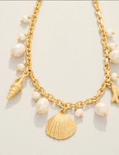 Load image into Gallery viewer, Spartina 449 Seashore Petite Necklace 17" Pearl
