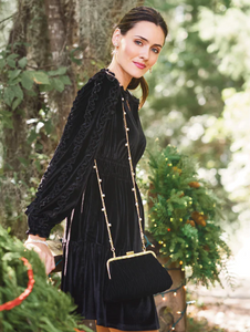 Spartina 449 Wilenna Velvet Dress Black - FINAL SALE