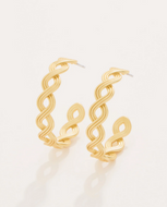 Spartina 449 Wilson Creek Hoop Earrings Gold