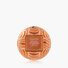 Load image into Gallery viewer, Voluspa Spiced Pumpkin Latte Candle - Mini Tin 4oz
