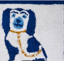 Load image into Gallery viewer, Staffordshire Dog Punch Embroidery Accent Rug close up
