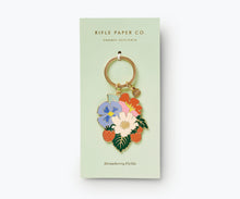 Load image into Gallery viewer, Rifle Paper Strawberry Fields Enamel Keychain
