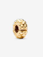 PANDORA Studded Clip Charm 14k Gold