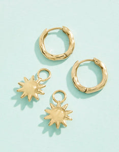 Spartina 449 Sunshine Convertible Hoop Earrings