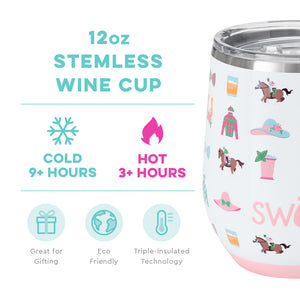 Swig Derby Day Stemless Wine Cup (12oz)