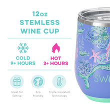 Load image into Gallery viewer, Swig Under The Sea Stemless Wine Cup (12oz)
