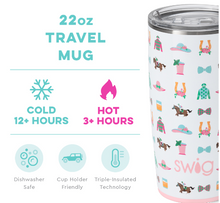 Load image into Gallery viewer, Swig Derby Day Travel Mug graphic

