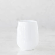 Hester & Cook Symglass - Opaque Stemless Wine - White