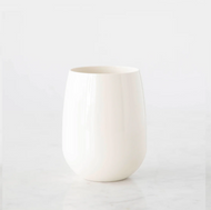 Hester & Cook Symglass - Opaque Stemless Wine - Cream